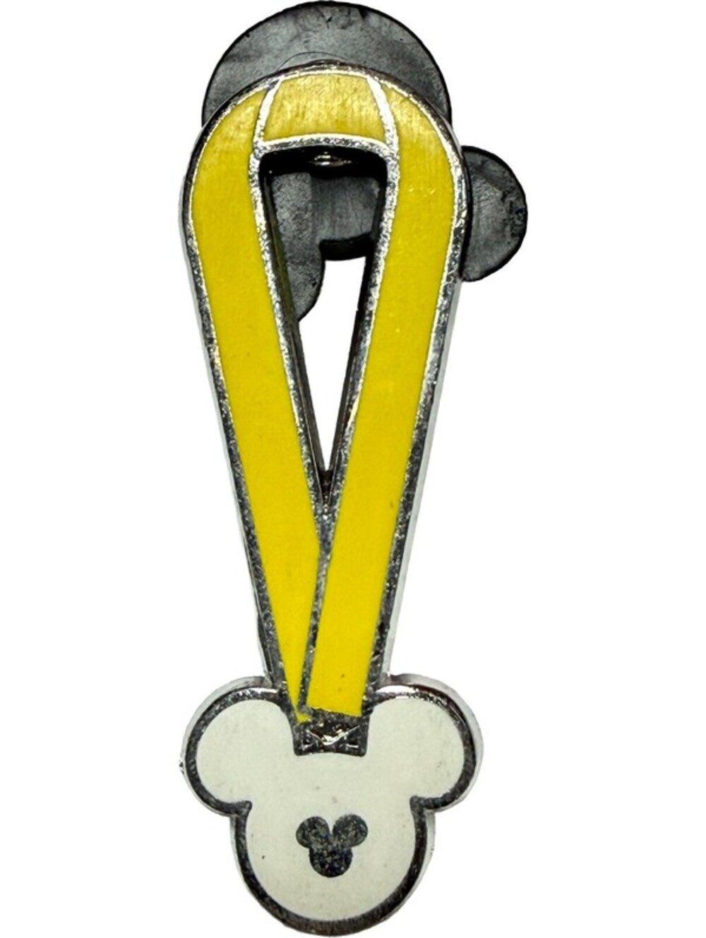 Disney Trading Pin 2010 Yellow Lanyard Series Completer Pin Hidden Mickey 5 of 5
